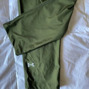 Under armour green compression leggings